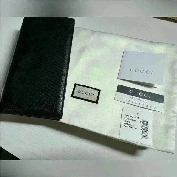 GUCCI MEN/WOMAN LONG WALLET MADE IN ITALY - Picture 2 of 15